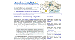 Desktop Screenshot of letenky.ukrajina.tv